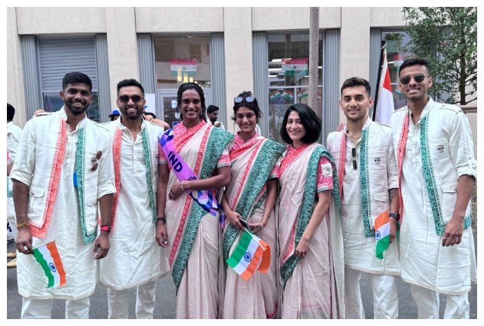 Indian Athletes Dazzle In Traditional Attires Ahead Of Paris Olympics 2024 Opening Ceremony – See Pics