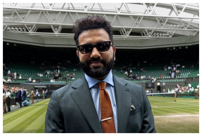 Rohit Sharma Steals Show At Wimbledon 2024 See Viral Pictures