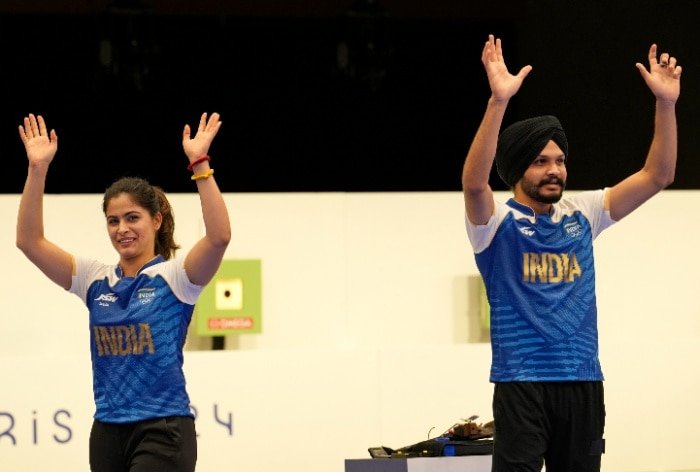 Manu Bhaker Creates History At Paris Olympics 2024, Combines With Sarabjot Singh To Win Mixed Team Bronze