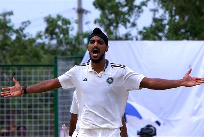 Arshdeep Singh’s fiery sendoff to Riyan Parag after dismissing him in Duleep Trophy 2024 match