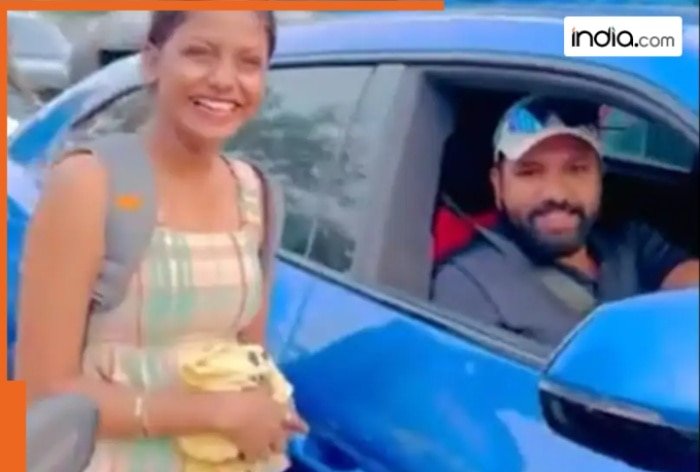 Rohit Sharma stops car, gives heartwarming birthday wishes to a fan in Mumbai, video goes viral WATCH