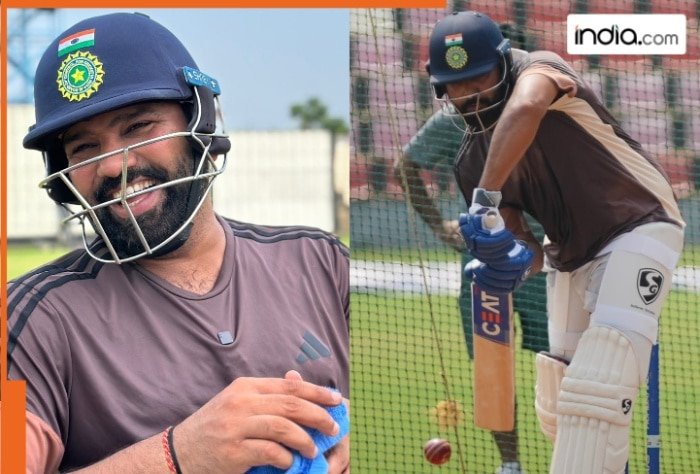 Rohit Sharma gears up by training in the nets ahead of IND vs NZ 2024 Test series