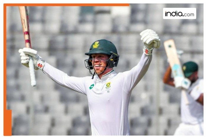 South Africa’s Kyle Verreynne emulates Shubman Gill’s celebration after hitting maiden Test ton against Bangladesh