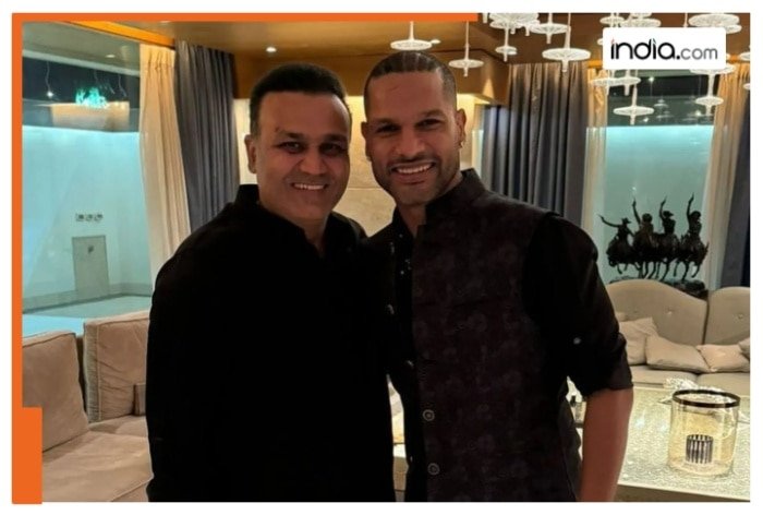 ‘Diwali party ki raat, Veeru bhai ke saath’, Shikhar Dhawan shares candid moments with Virender Sehwag- See Pic