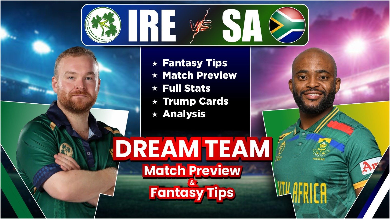 IRE vs SA Dream11 Team Prediction, Player Stats, Possible 11 And Fantasy Tips