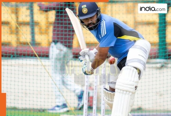 Rohit Sharma sweats in practice with pink ball in Perth nets for 2nd BGT 2024-25 Test at Adelaide