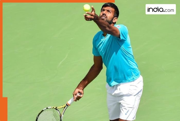 Rohan Bopanna and partner Nicolas Barrientos crash out in opening round of men’s doubles event