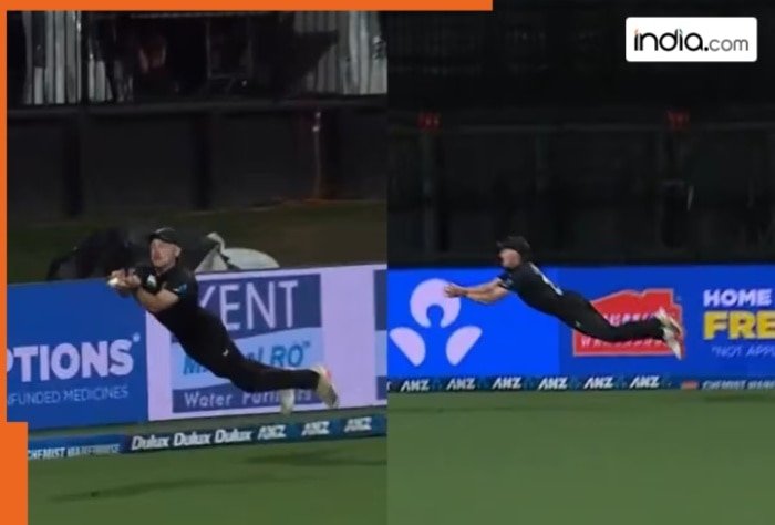 Kiwi player becomes superman on the field, takes a jaw-dropping catch and stuns the crowd