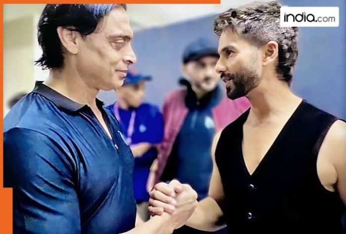 Shahid Kapoor meets Rawalpindi Express Shoaib Akhtar at ILT20 opening In UAE, Video goes viral